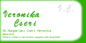 veronika cseri business card